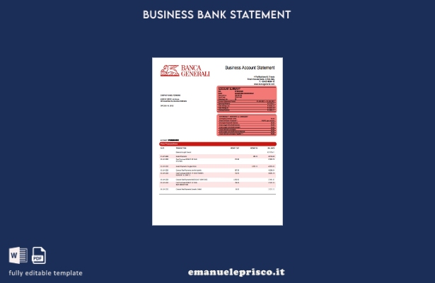 stile verificato Organizzazione Banca Generali verifica estratto conto Modello W